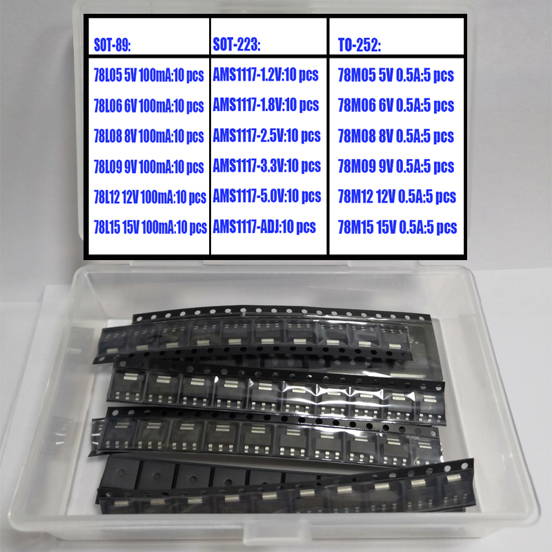Ams1117 Module - منظم جهد SMD تشكيلة SOT89 SOT223