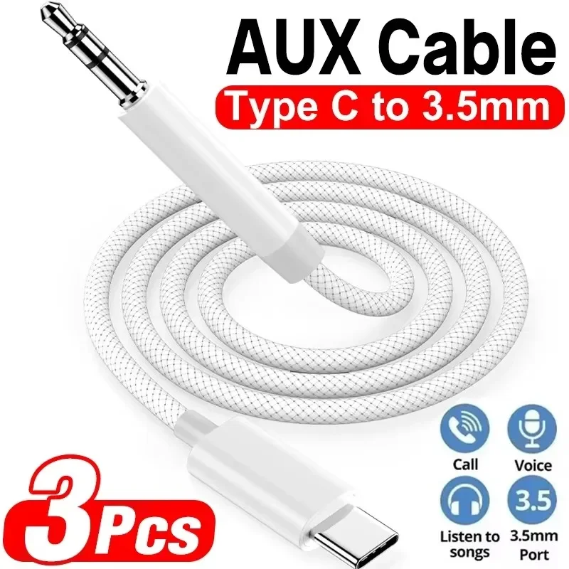 Usb C Cable - كابل صوت AUX من نوع USB-C