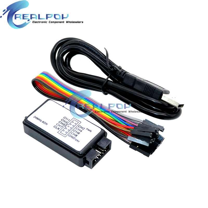 USB المنطق محلل 24 ميجا هرتز 8 - مراجعة Breadboard 400 Point وسعره