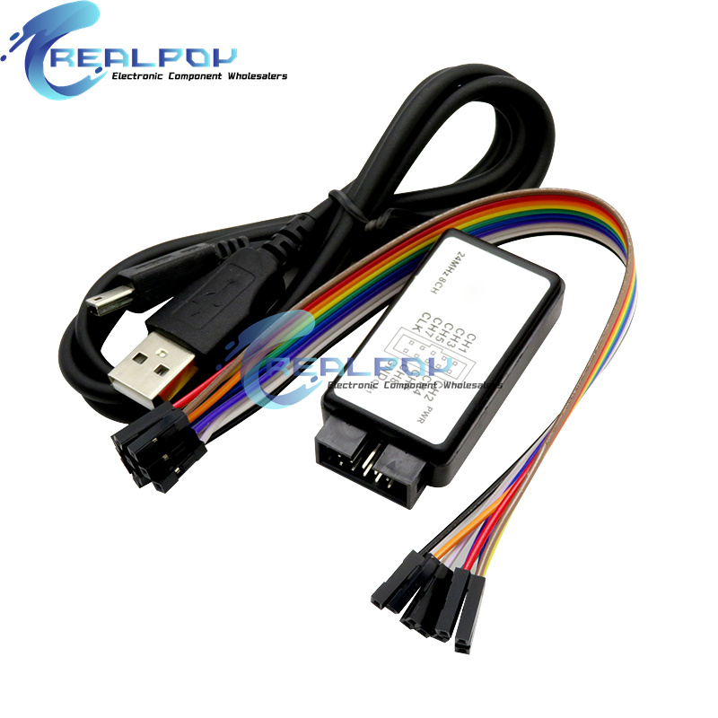 USB المنطق محلل 24 ميجا هرتز 8 - مراجعة Breadboard 400 Point وسعره