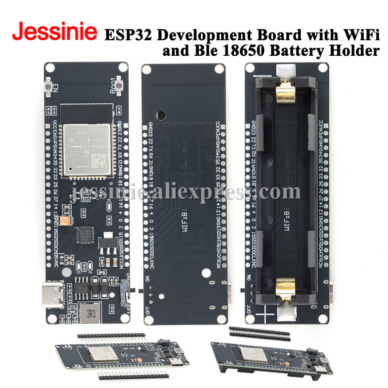 لوحة تطوير ESP32 مع واي فاي وب - مراجعة Esp32 Battery Holder Lipo وسعره