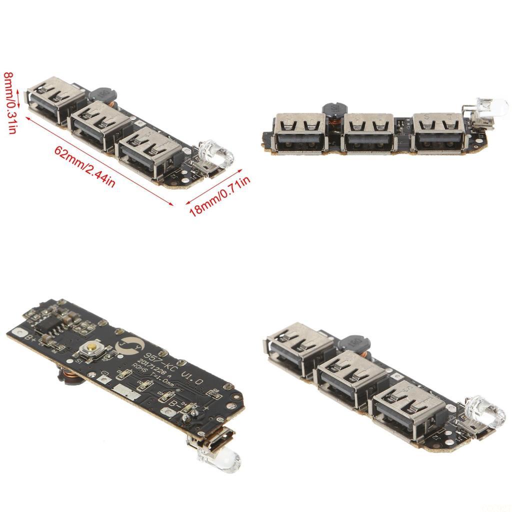 B03F 5 فولت 2.1A 3 USB قوة الب - مراجعة Li Ion Charger Module وسعره
