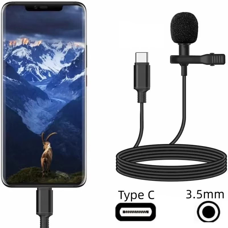 1-5 قطع من ميكروفونات لافالير  - مراجعة Usb C Cable وسعره