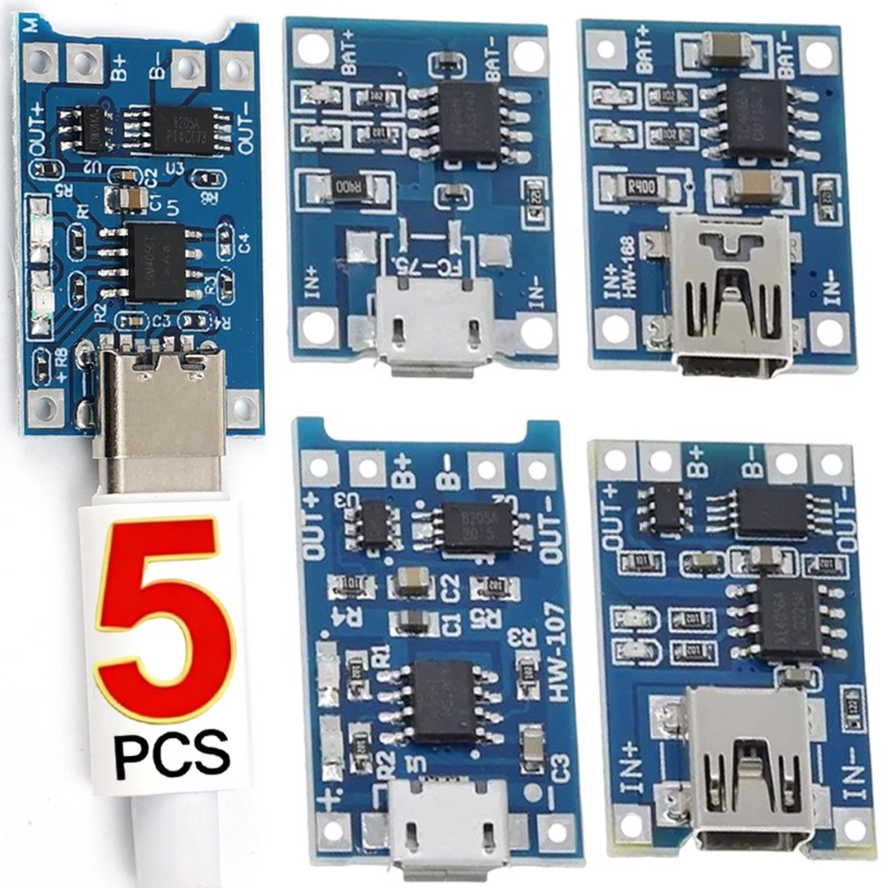 وحدة شحن بطارية ليثيوم TP4056  - مراجعة Li Ion Charger Module وسعره