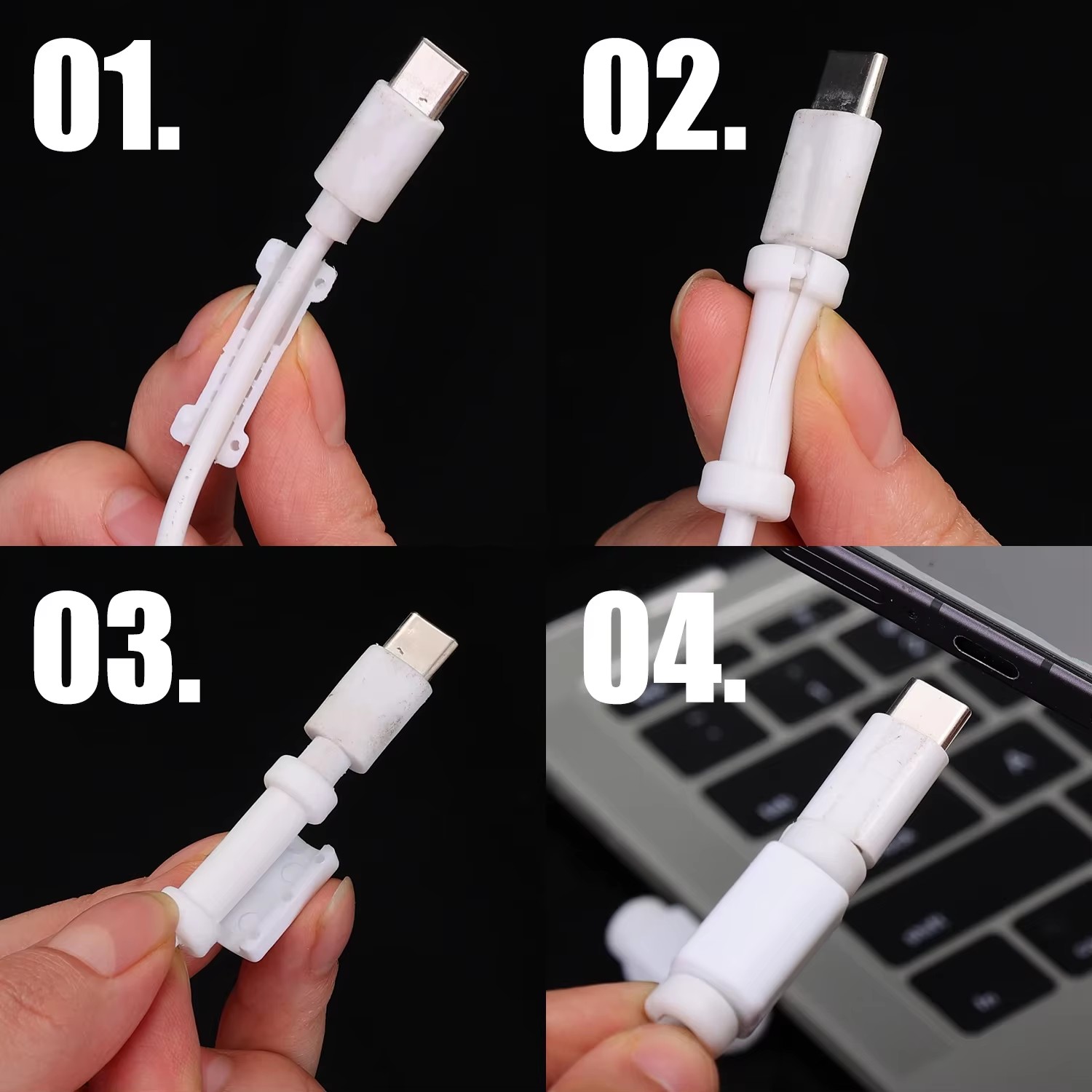 واقي كابل مضاد للكسر، غطاء سيل - مراجعة Usb C Cable وسعره